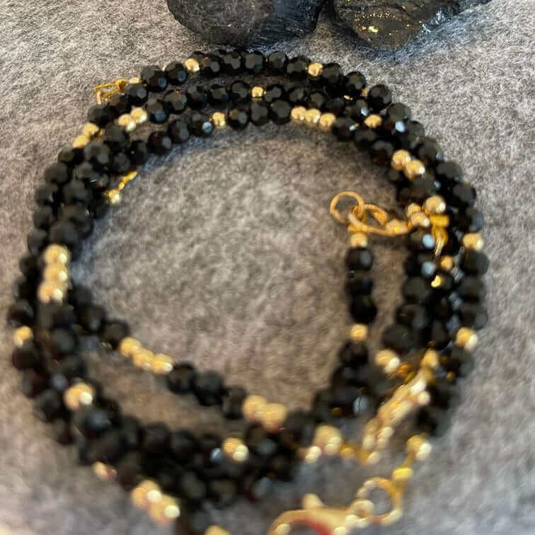 Armband für Schutz mit schwarzen Turmalin vor negativen Energien - IRIS AURA SHOP