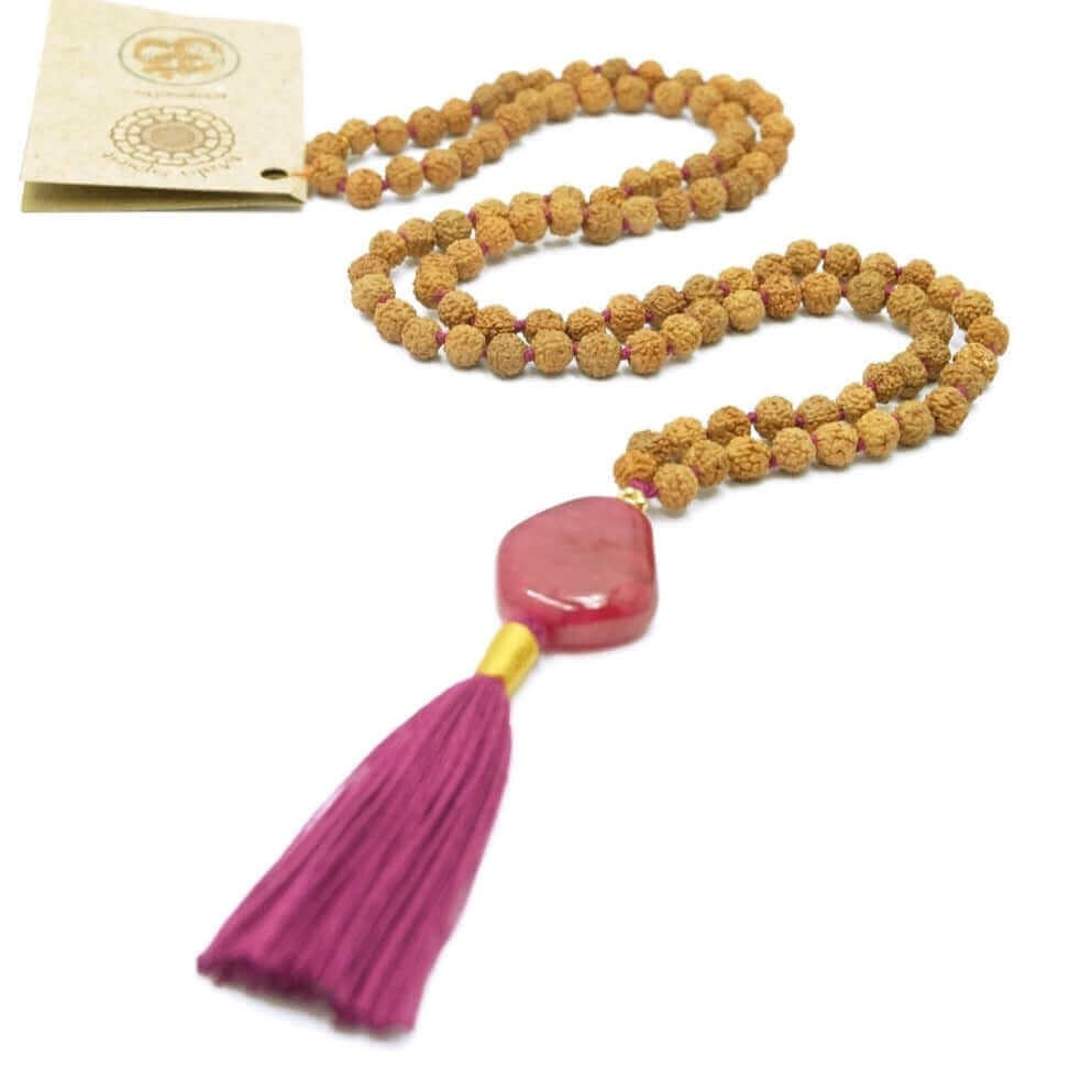 Mala Halskette - Royal Stone Mala - wunderbares Ausdrucksmittel von Kraft und Leidenschaft - IRIS AURA SHOP