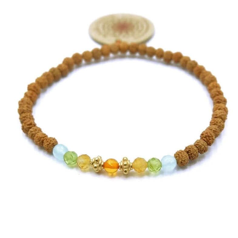 Mala Armband - Ocean Wave - Aquamarin, erfrischende und einzigartige Kraft, stärkt die Selbstwahrnehmung - IRIS AURA SHOP