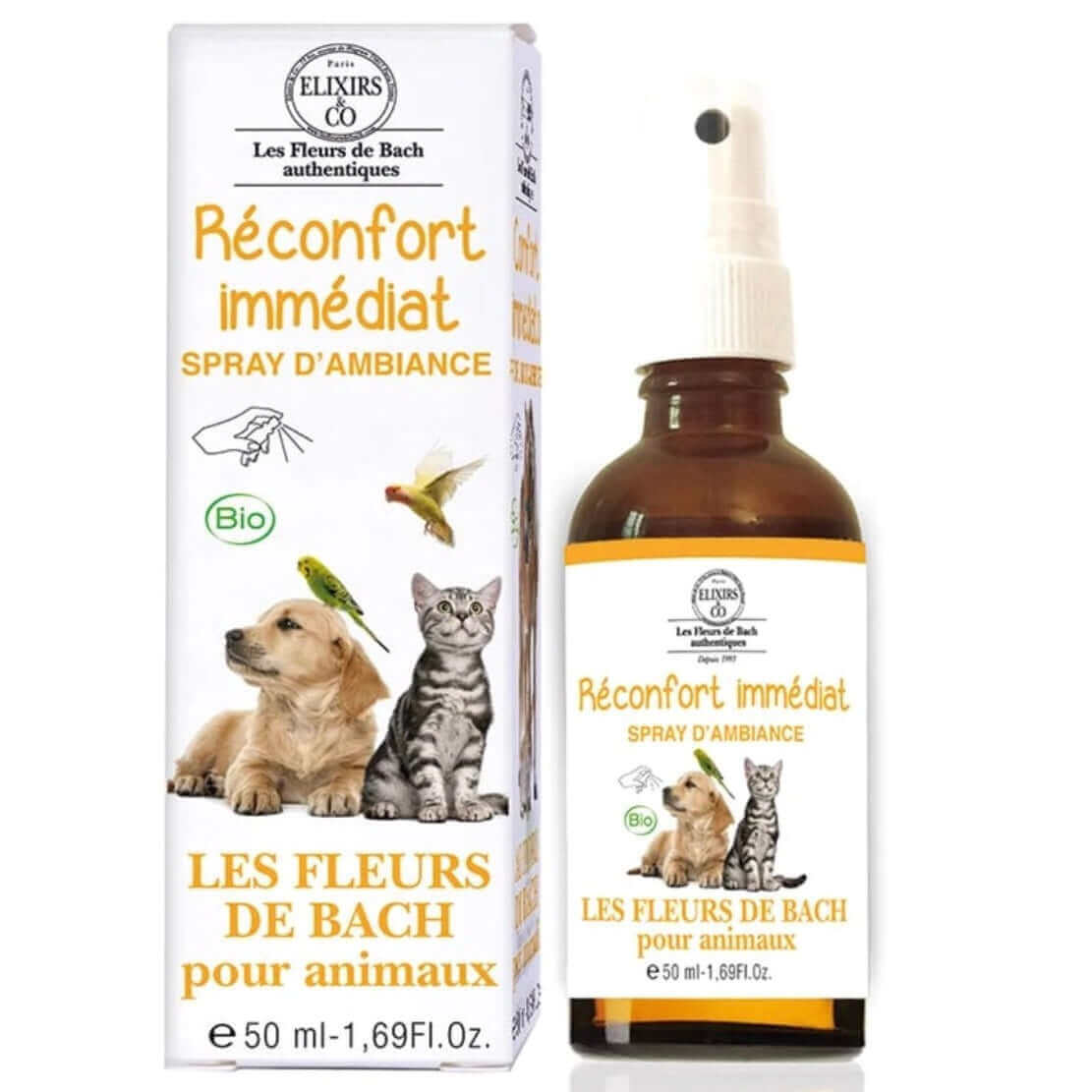 Bach Raumspray für Haustiere BIO - schafft eine beruhigende Atmosphäre und trägt zur Entspannung bei - IRIS AURA SHOP