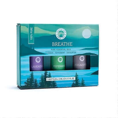 Breath of Nature: Breathe Aromatherapy Essential Oil Set by Song of India