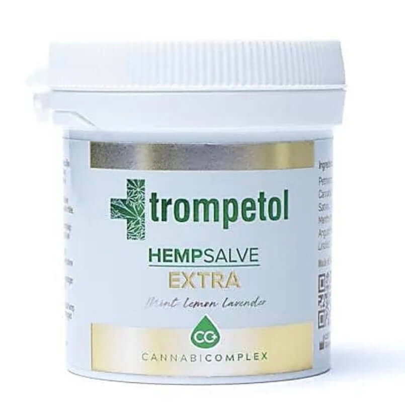 Trompetol HEMPsalve EXTRA, Minze, Zitrone, Lavendel - Die Vaselinebasierte Salbe mit erhöhtem CANNABICOMPLEX CC+ - IRIS AURA SHOP