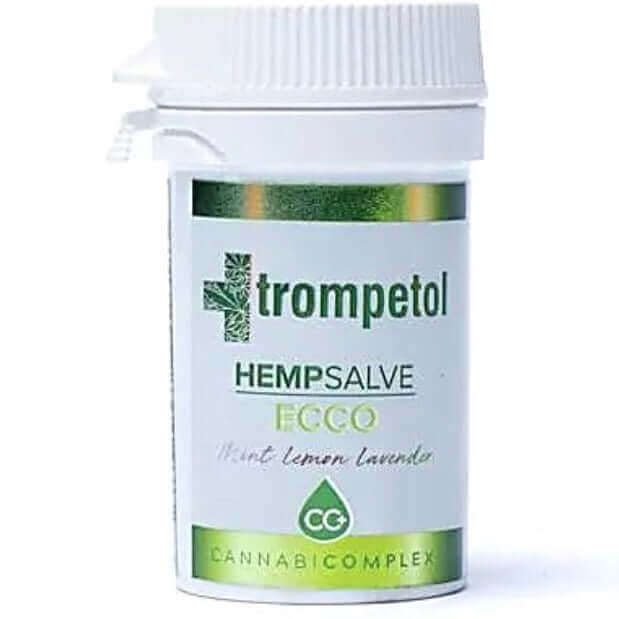 Pflegende Trompetol-Salbe ECCO, Minze, Zitrone, Lavendel mit CANNABICOMPLEX CC+ und natürlichen Ölen - IRIS AURA SHOP