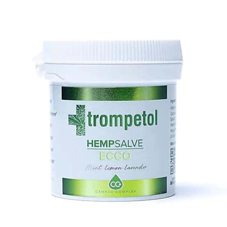 Pflegende Trompetol-Salbe ECCO, Minze, Zitrone, Lavendel mit CANNABICOMPLEX CC+ und natürlichen Ölen - IRIS AURA SHOP