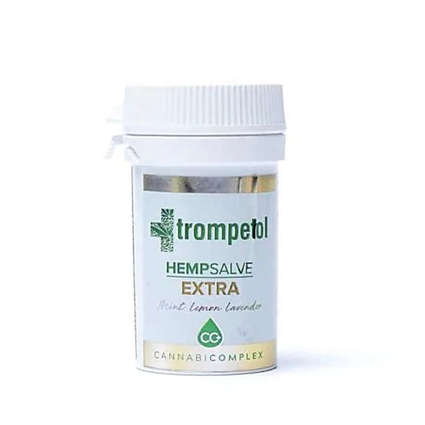 Trompetol HEMPsalve EXTRA, Minze, Zitrone, Lavendel - Die Vaselinebasierte Salbe mit erhöhtem CANNABICOMPLEX CC+ - IRIS AURA SHOP