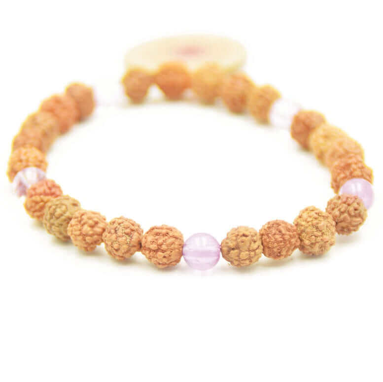 Mala Armband - Bliss Mala - wird oft dem siebten Chakra zugeordnet, das auch als Kronenchakra bekannt ist - IRIS AURA SHOP
