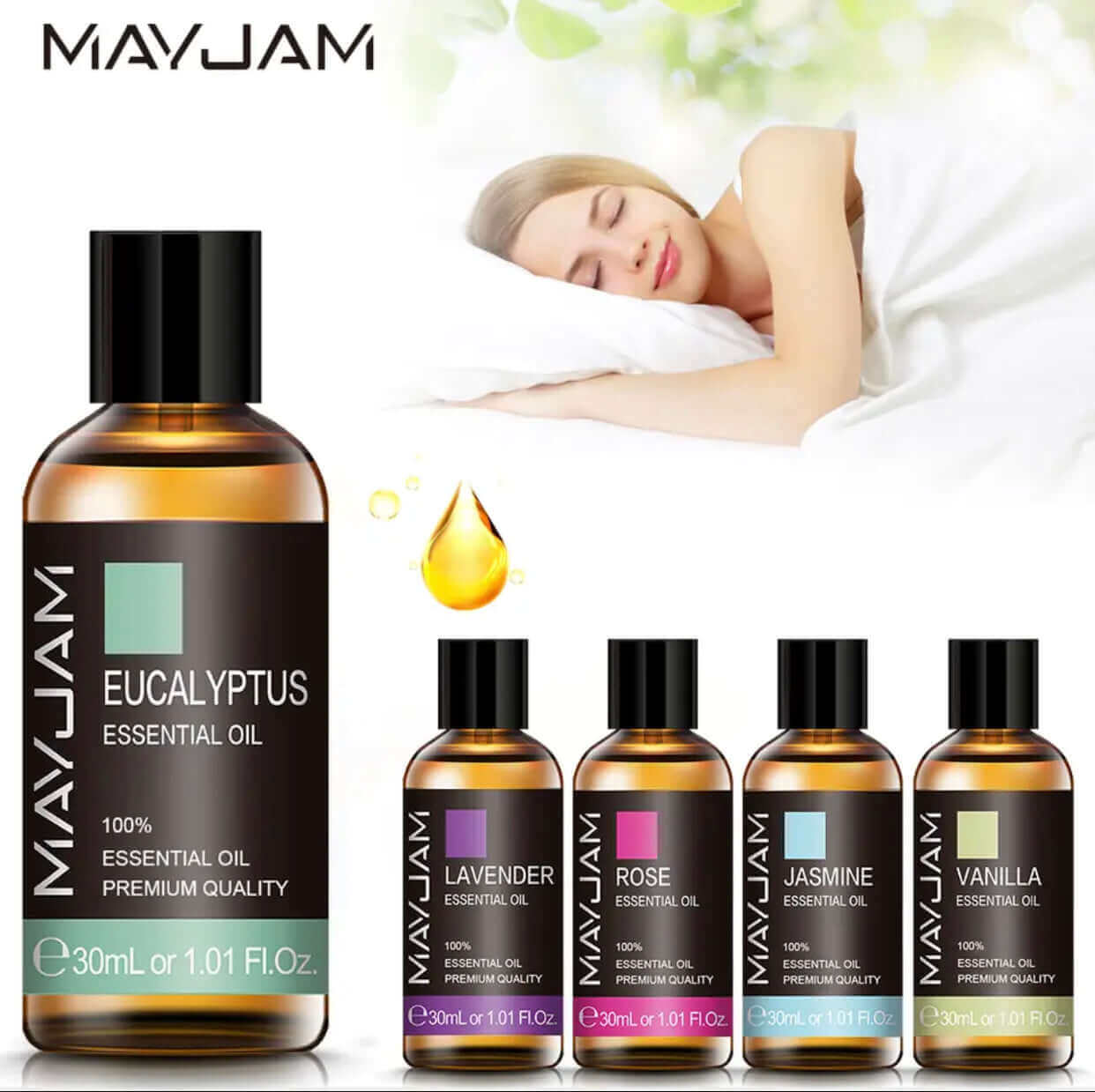 High-quality essential oils: lavender, eucalyptus and more, 30 ml - pure nature in every bottle!