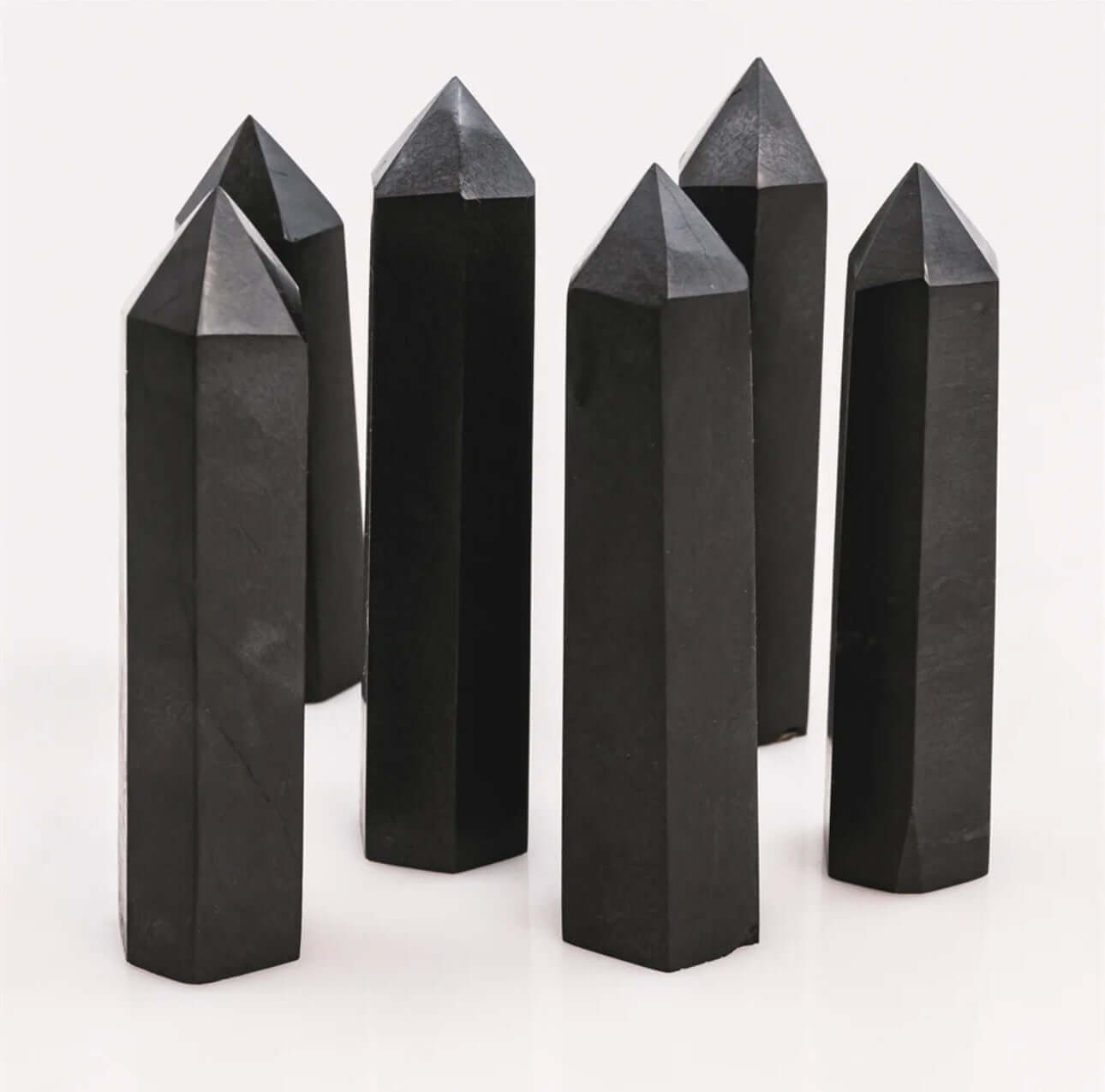 Real Shungite Tower Tips - Source of Energy and Protection