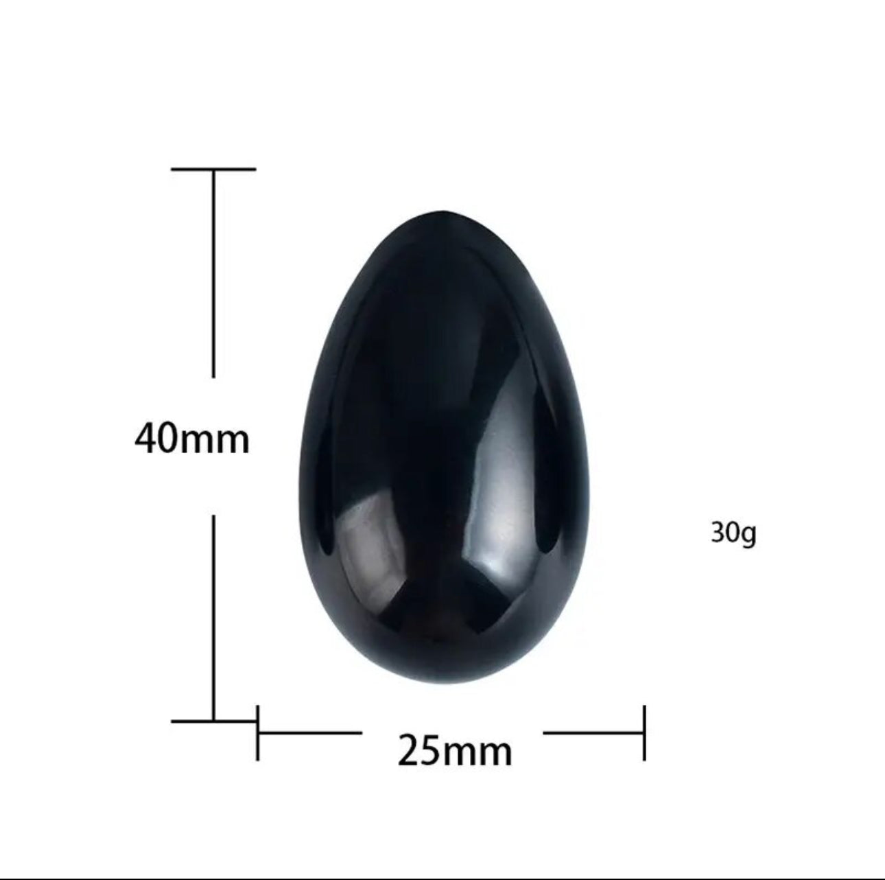 Black Obsidian Yoni-Ei: Dein Partner für Kegel-Übungen & Vaginalmassage zur Stärkung des Beckenbodens