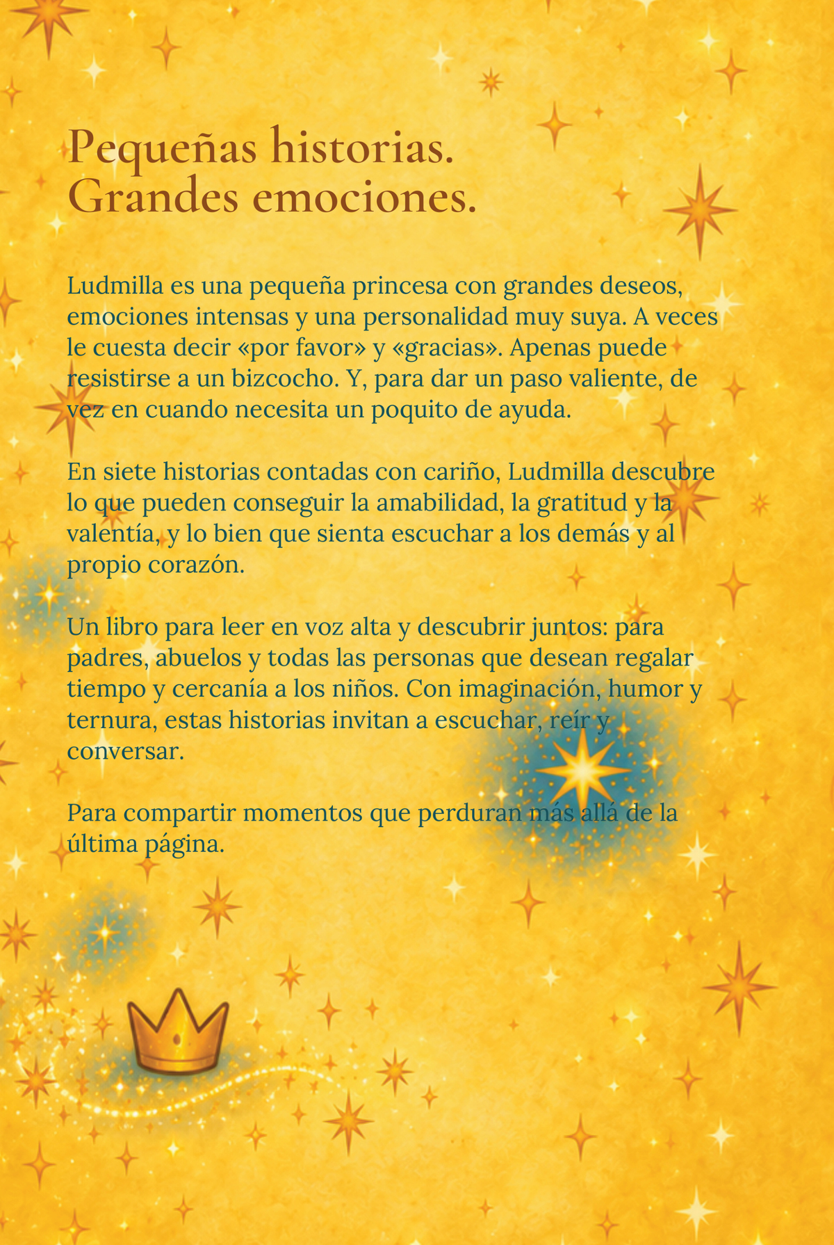 Contraportada de Ludmilla – Volumen 1, edición en español