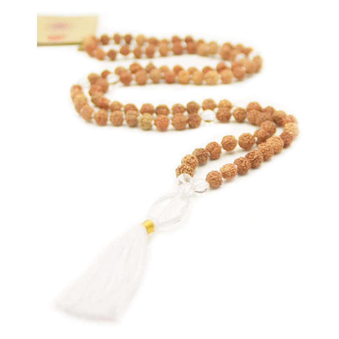 Mala Halskette - Clarity Mala - ein ausdrucksstarkes Schmuckstück - IRIS AURA SHOP