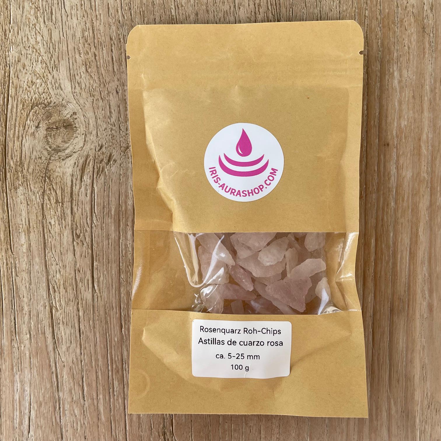 Colección Stone Chips 100 g cada uno - Tesoros Naturales 5-20 mm - turmalina negra, cristal de roca, amatista y cuarzo rosa