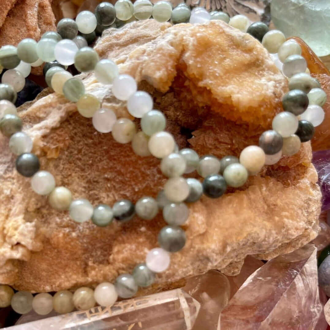 Chakra-Armband mit grünem Aventurin und Turmalin - IRIS AURA SHOP