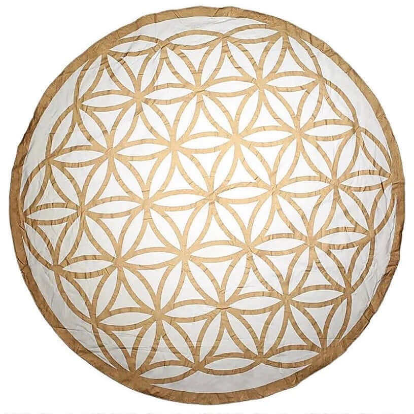 Strand-Decke - Blume des Lebens für Garten, Strand u.a. - IRIS AURA SHOP