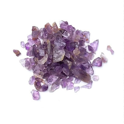 Stone Chips Collection 100 g each - Natural Treasures 5-20 mm - black tourmaline, rock crystal, amethyst and rose quartz