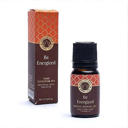 Mélange d'huiles essentielles Be Energized Song of India : Un regain d'énergie pour votre journée - clarté, concentration et fraîcheur dans chaque goutte !