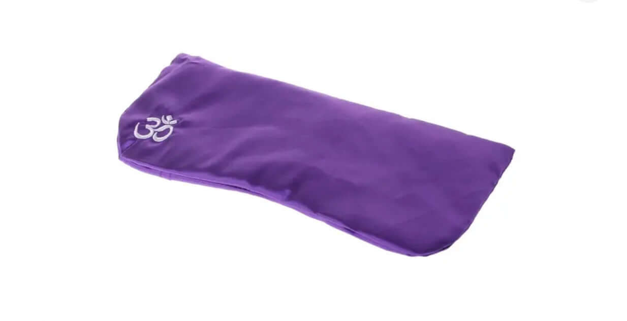 Yoga-Augenkissen aus Seide mit Cassia-Samen und Lavendel - Massage- und Entspannungsmaske für Aromatherapie - IRIS AURA SHOP