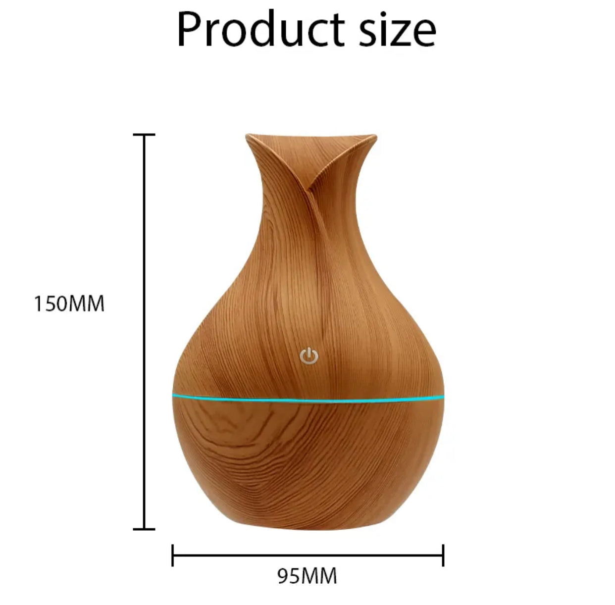 Vase in wood grain - diffuser - humidifier: naturalness meets modern technology