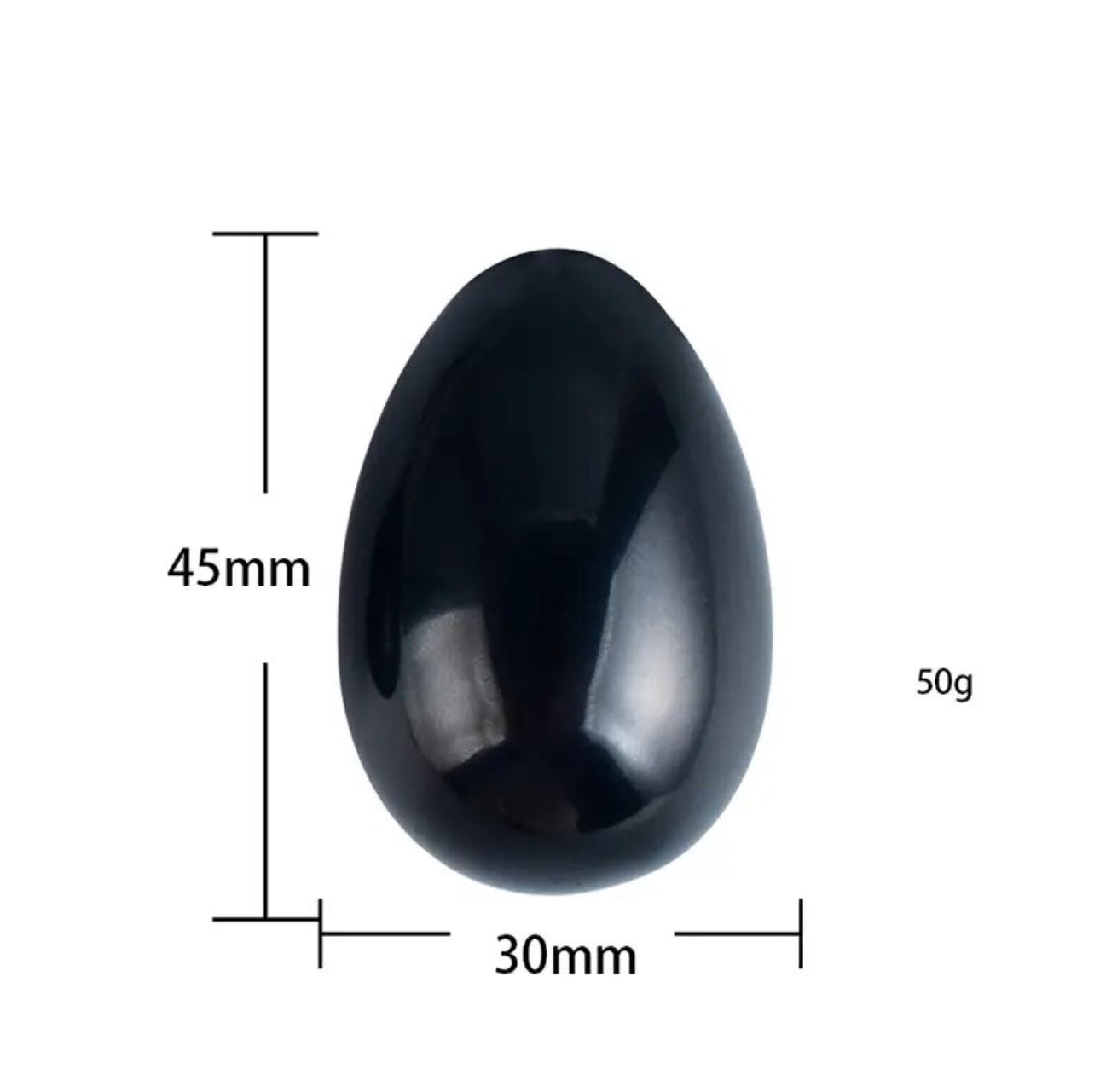 Black Obsidian Yoni Egg: Your partner for Kegel exercises & vaginal massage to strengthen the pelvic floor