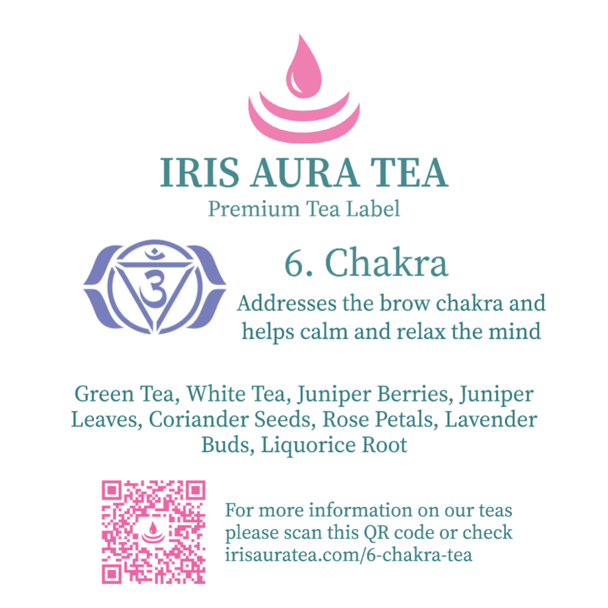 6. Chakra - eine besondere Teemischung aus der Chakra Kollektion - IRIS AURA SHOP