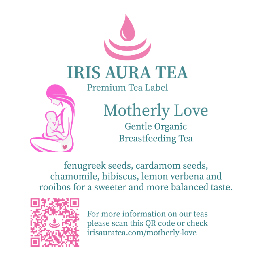 Genießen Sie die liebevolle Umarmung in einer Tasse mit 'Motherly Love' - Der Bio-Stilltee für eine wohlige Stillzeit - IRIS AURA SHOP