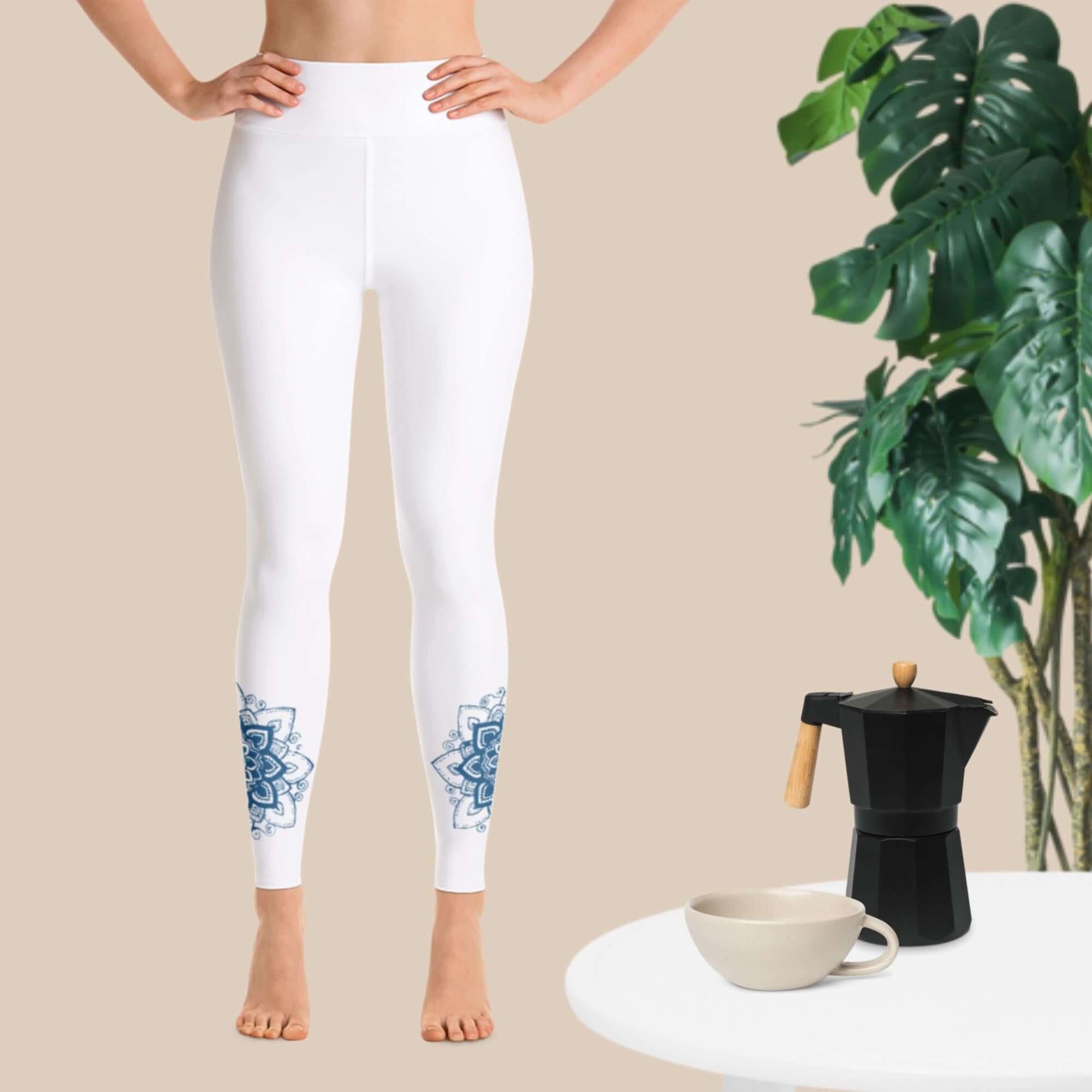 Yoga-Leggings mit Chakra Symbol - IRIS AURA SHOP