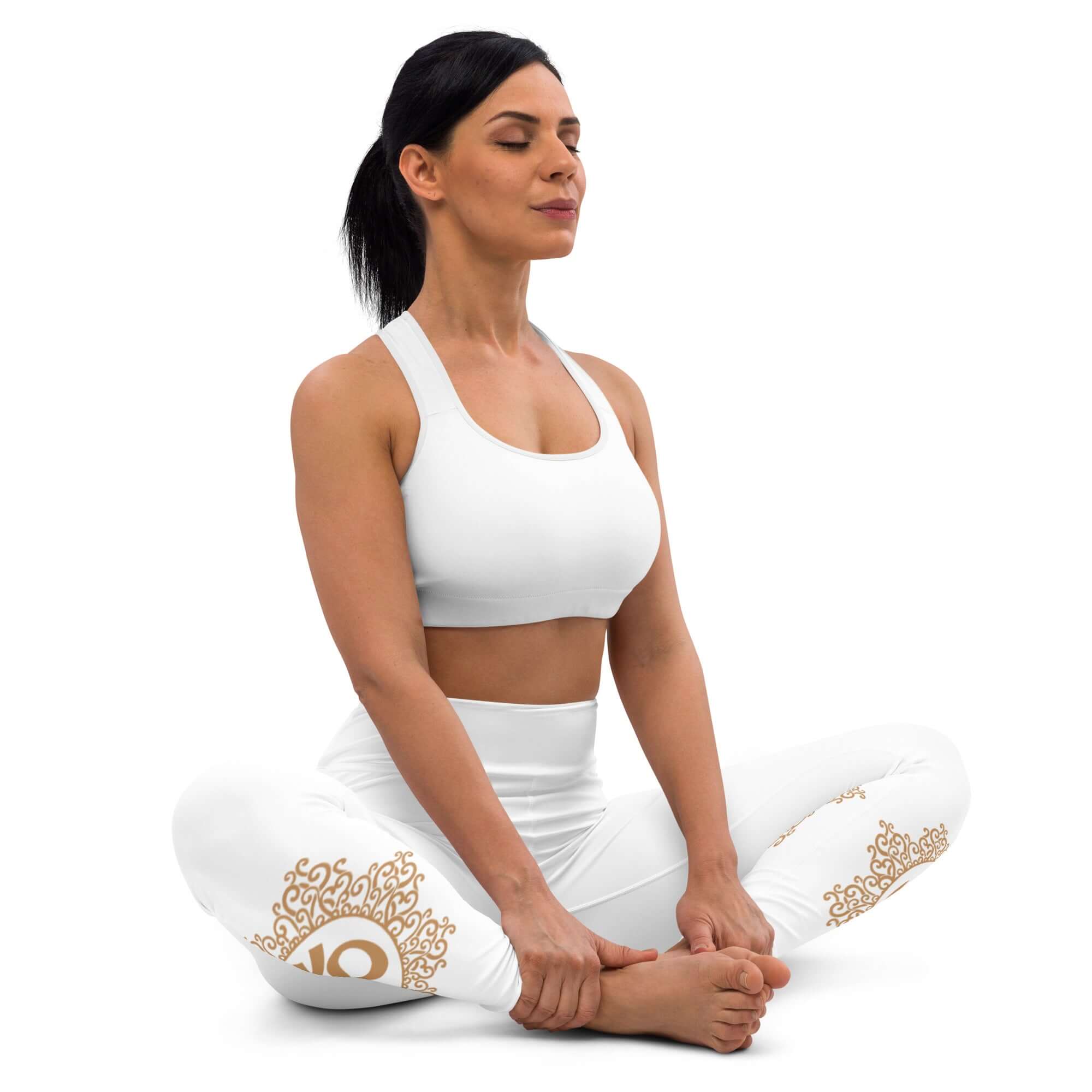 Yoga-Leggings mit Chakra und OM Symbol - IRIS AURA SHOP